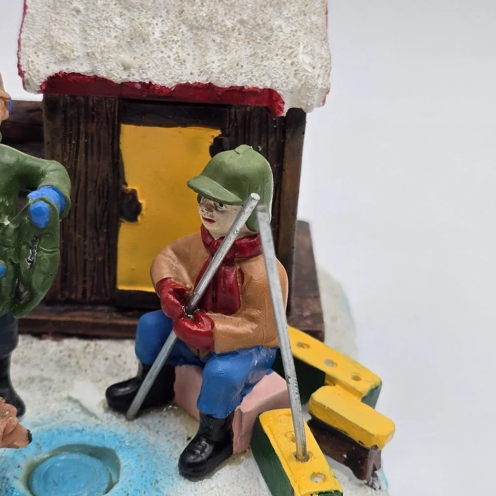 St Nicholas Square Ice Fishing Shanty Christmas Village‎ Accessory